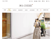 Tablet Screenshot of macherie-shop.com